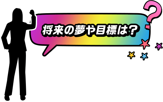 将来の夢や目標は？